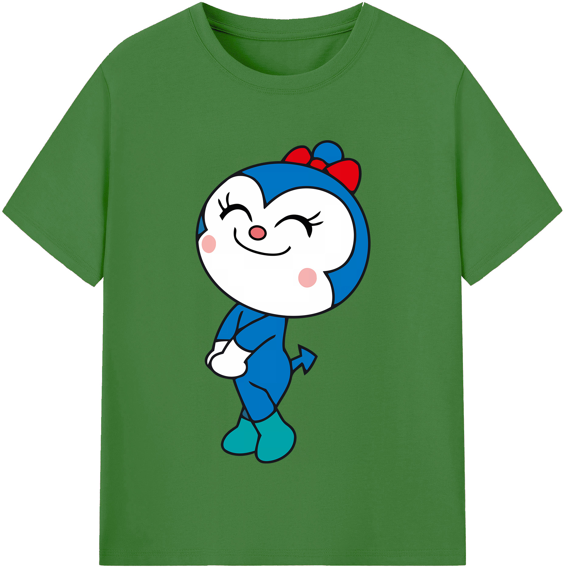 （画像用） アンパンマン Anpanman レディースカジュアルプリントTシャツ（綿100％）